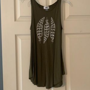 Olive green old navy tank